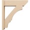 Ekena Millwork 8-in W x 28-in D x 32-in H Balboa Slat Rough Cedar Woodgrain TimberThane Outlooker, Primed Tan OUTUR080X28X32BOA24RCPR - alternate 6